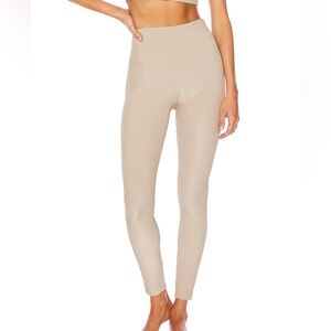 Beach Riot Ayla Ribbed Leggings Taupe XS